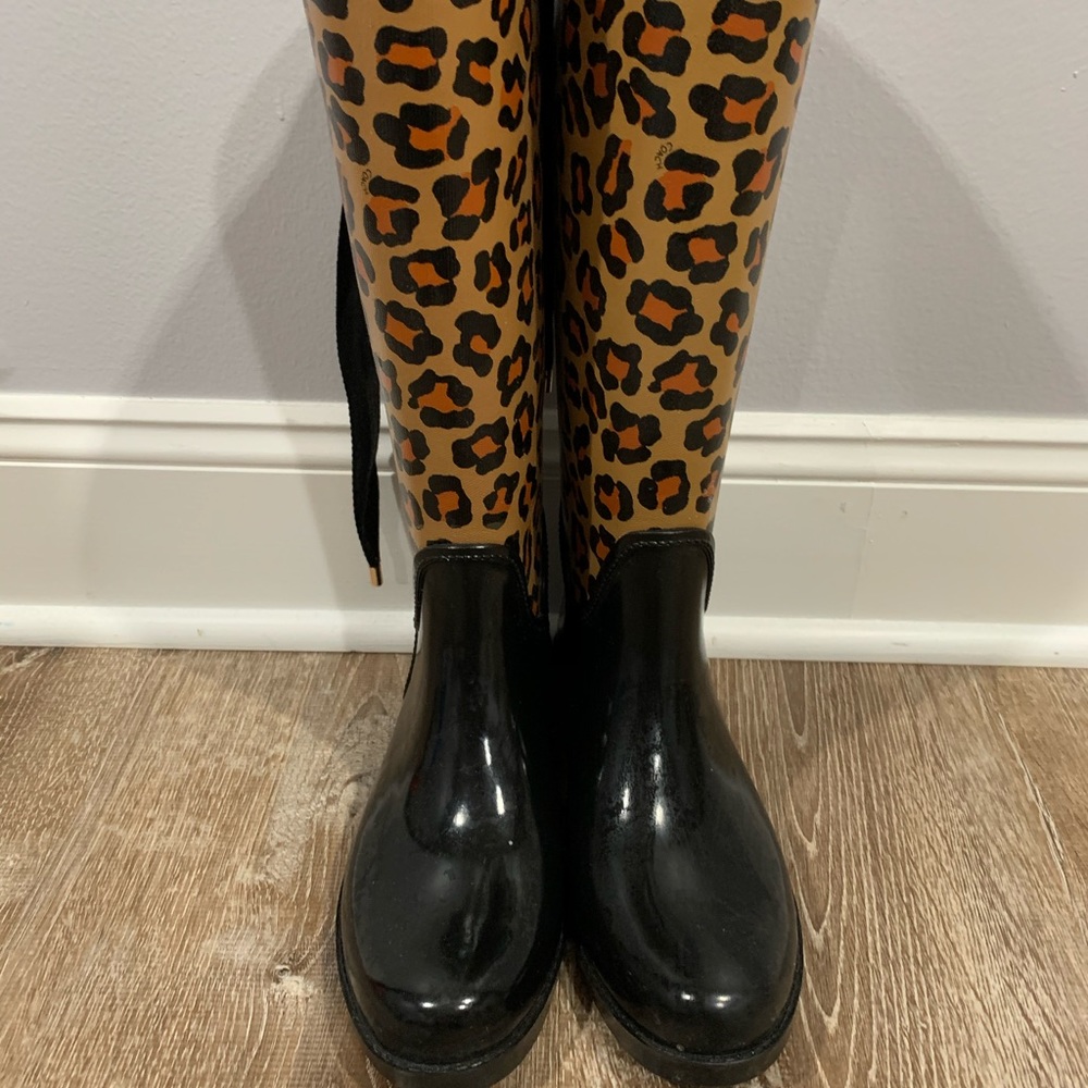 Coach lined rain boots